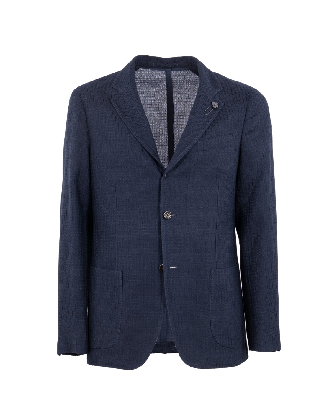 shop LARDINI  Giacca: Lardini blazer decostruito.
Blazer monopetto a maniche lunghe.
Scollo a V con revers.
Chiusura con bottoni.
Polsi con bottoni.
Due tasche laterali a toppa.
Spilla Fiore sul davanti.
Composizione: 100% cotone; fodera: 52% viscosa, 48% cupro.
Made in Italy.. ESLKJ5E ESJ64040-850 number 1818382